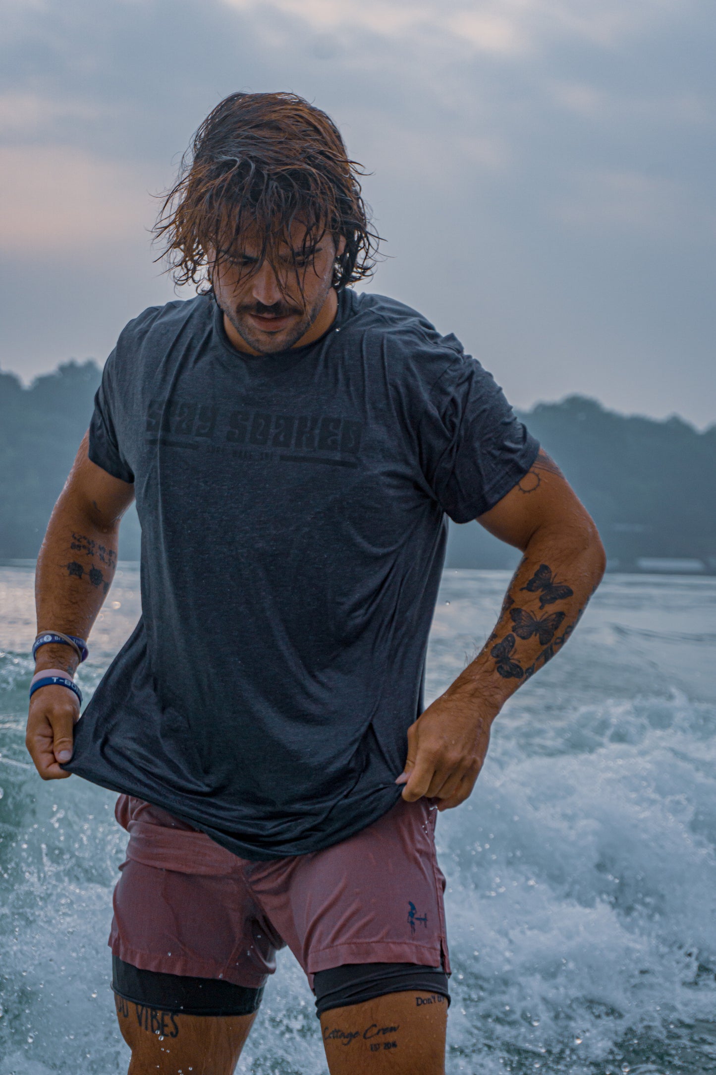 Double Standard Tee – Heather Gray