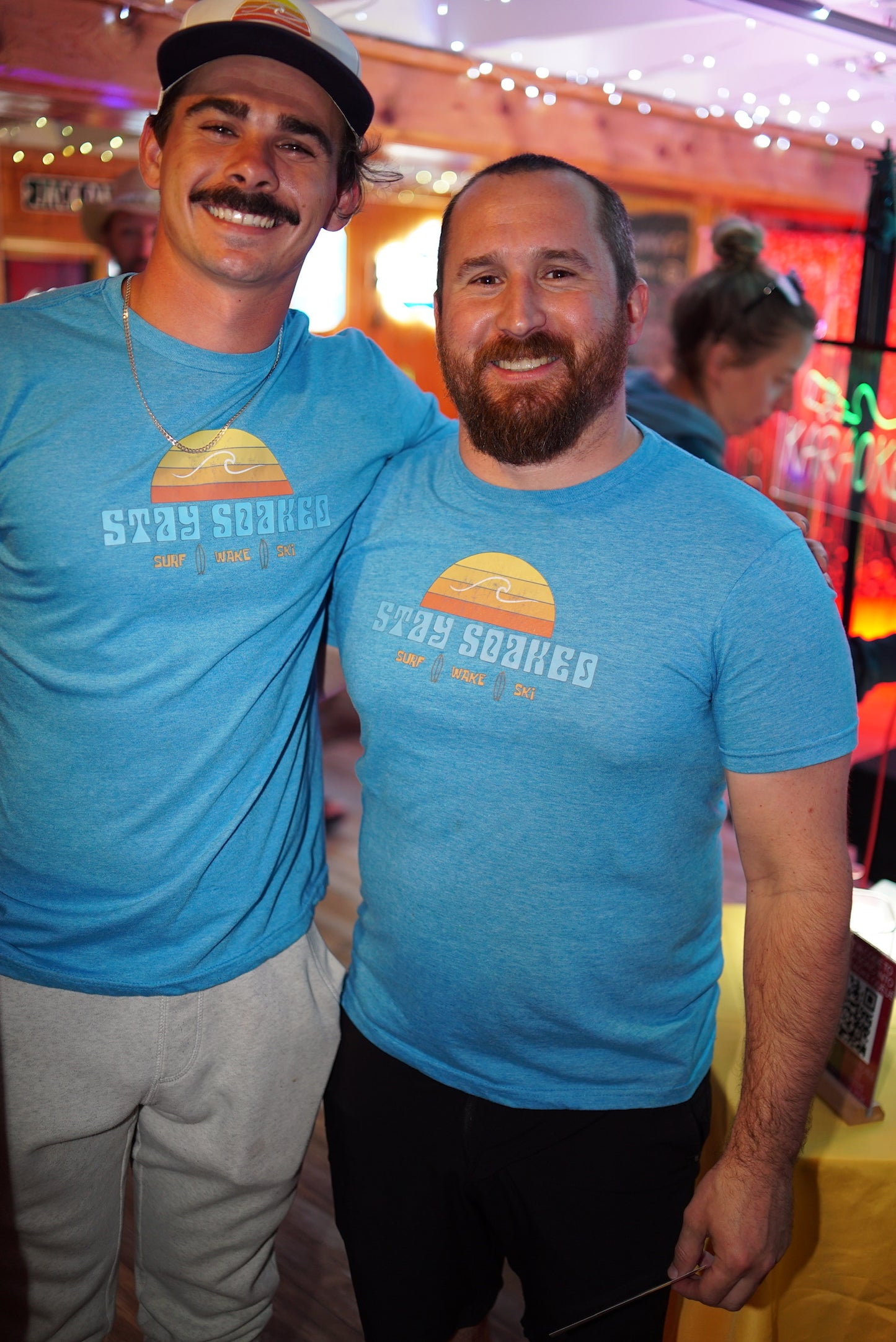 "Sunset Session" Tee – Sky Blue