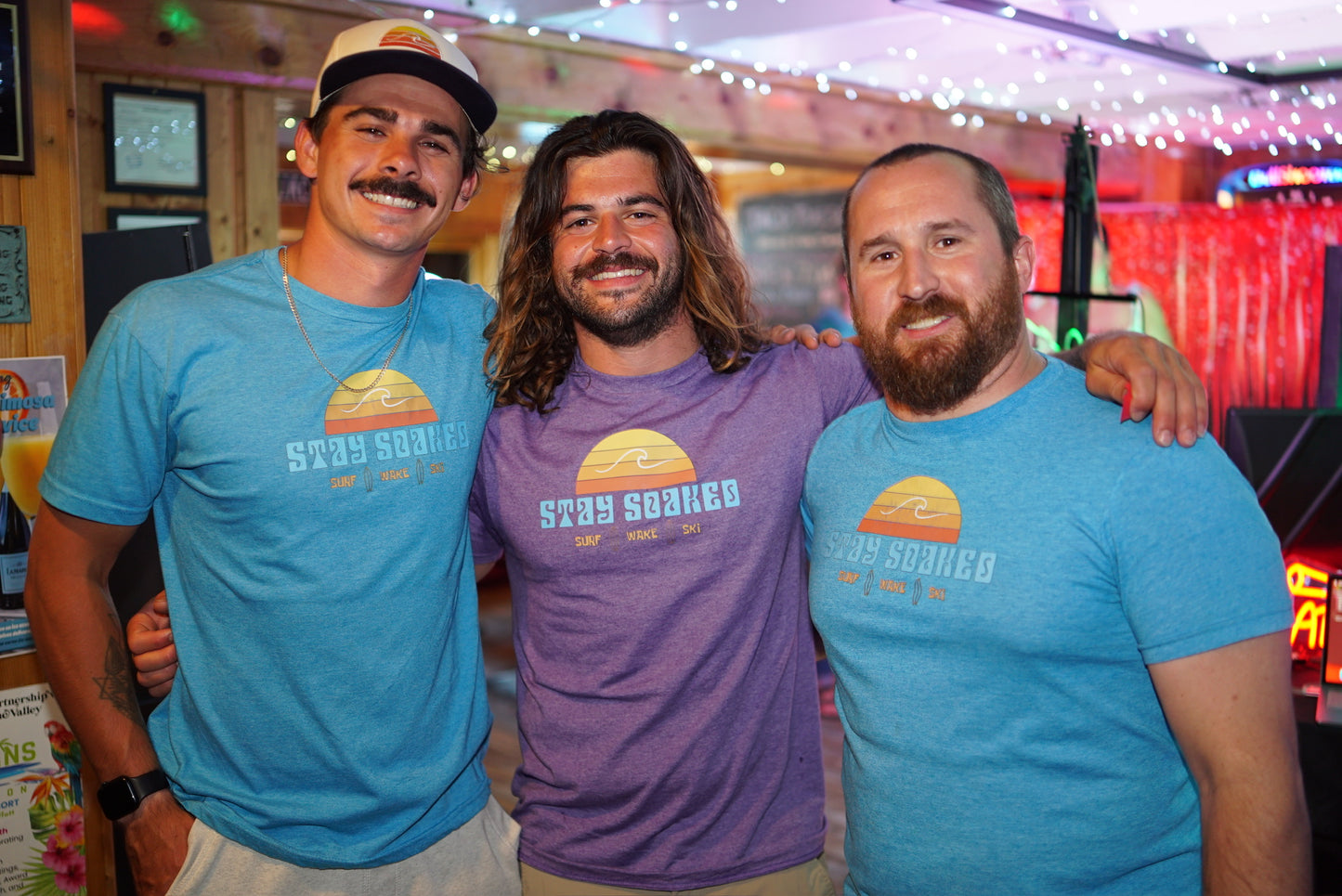 "Sunset Session" Tee – Sky Blue